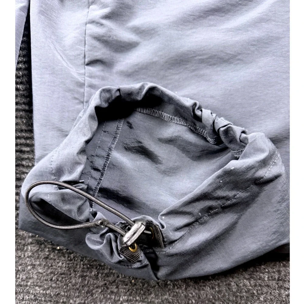 Flower of Life by Pleiadian Grey Nylon Convertible Cargo Pants Shorts Mens XL